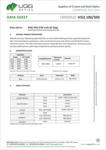 Heraeus HSQ100/300 Data Sheet 2