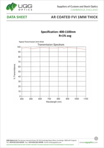 AR Coated FVI 1mm Thick Data Sheet