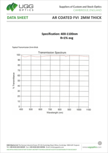 AR Coated FVI 2mm Thick Data Sheet